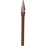 Weapon Pike / Spear Elaborate with Pearl Light Gray Tip (Reddish Brown)