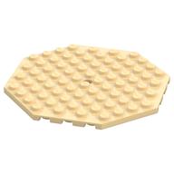 Plate Special 10 x 10 Octagonal with Hole (Tan)