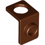 Minifig Neckwear Bracket [One Stud] (Reddish Brown)