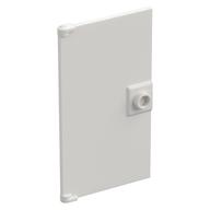 Door 1 x 4 x 6 Smooth with Square Handle Plinth (White)