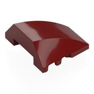 Brick Wedged, Curved 4 x 3 No Studs [Plain] (Dark Red)