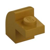 Brick Curved 1 x 2 x 1 1/3 with Curved Top (Pearl Gold)