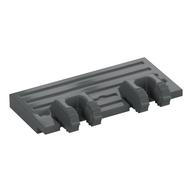Hinge Train Gate 2 x 4 Locking Dual 2 Fingers without Rear Reinforcements, 7 Teeth (Dark Bluish Gray)