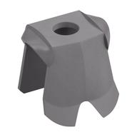 Minifig Neckwear Armor Breastplate with Leg Protection [Plain] (Flat Silver)