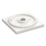 Turntable 4 x 4 Square Base, Locking (White)