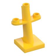 Boat, Mast 2 x 2 x 3 Inclined with Stud on Top and Two Sides (Yellow)