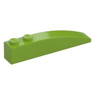 Brick Curved 6 x 1 (Lime)