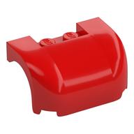 Vehicle Body, Wheel Arch / Mudguard 3 x 4 x 1 2/3 Curved Front (Red)