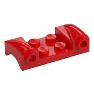 Vehicle Body, Wheel Arch / Mudguard 2 x 4 with Headlights and Curved Fenders (Red)