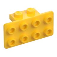 Bracket 1 x 2 - 2 x 4 (Yellow)