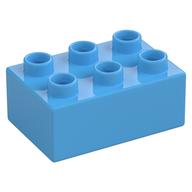 Duplo Brick 2 x 3 (Medium Blue)