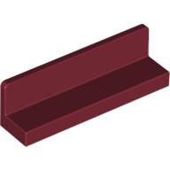 Panel 1 x 4 x 1 with Rounded Corners [Thick Wall] (Dark Red)