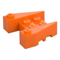 Brick Wedged 3 x 4 [Stud Notches] (Orange)