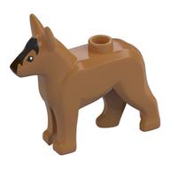 Animal, Dog, Alsatian / German Shepherd (Police Dog) with Black Eyes and Forehead Print (Medium Nougat)