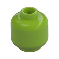 Minifig Head [Plain] [Hollow Stud] (Lime)