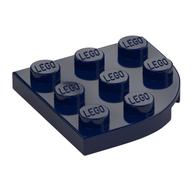 Plate Round Corner 3 x 3 (Dark Blue)