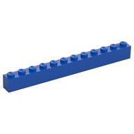 Brick 1 x 12 (Blue)