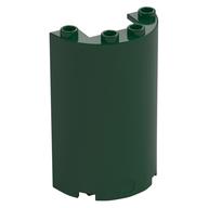 Cylinder Half 2 x 4 x 5 with 1 x 2 cutout (Dark Green)