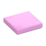 Tile 2 x 2 with Groove (Bright Pink)