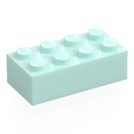 Brick 2 x 4 (Light Aqua)