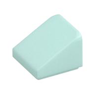 Brick Sloped 30° 1 x 1 x 2/3 (Cheese Slope) (Light Aqua)