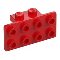 Bracket 1 x 2 - 2 x 4 (Red)