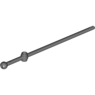 Bar 12L with Open Stud, Towball, and Top Slit [Boat Mast] (Dark Bluish Gray)