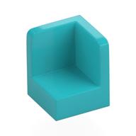Panel 1 x 1 x 1 Corner (Medium Azure)