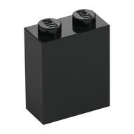 Brick 1 x 2 x 2 with Inside Stud Holder (Black)
