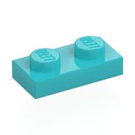 Plate 1 x 2 (Medium Azure)