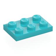 Plate 2 x 3 (Medium Azure)