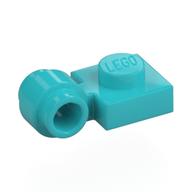 Plate Special 1 x 1 with Clip Light, Bar Hole [Thick Ring] (Medium Azure)