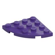 Plate Round Corner 4 x 4 (Dark Purple)