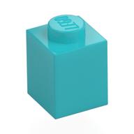 Brick 1 x 1 (Medium Azure)