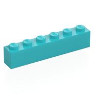 Brick 1 x 6 (Medium Azure)