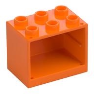 Cupboard 2 x 3 x 2 with Hollow Studs (Orange)