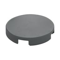 Tile Round 2 x 2 with Bottom Stud Holder (Dark Bluish Gray)