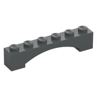 Brick Arch 1 x 6 Raised Arch (Dark Bluish Gray)