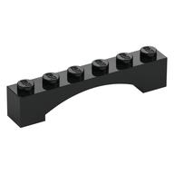 Brick Arch 1 x 6 Raised Arch (Black)