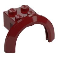 Wheel Arch, Mudguard 4 x 2 1/2 x 2 with 2 x 2 Plate (Dark Red)