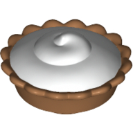 Food Pie with White Cream Filling Pattern (Medium Nougat)