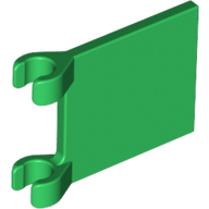 Flag 2 x 2 Square [Thin Clips] (Green)