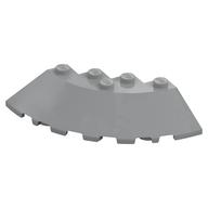 Brick Round Corner 6 x 6 with 33° Slope and Facet Cutout (Light Bluish Gray)