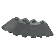 Brick Round Corner 6 x 6 with 33° Slope and Facet Cutout (Dark Bluish Gray)