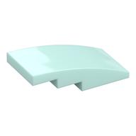 Brick Curved 4 x 2 No Studs (Light Aqua)