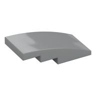 Brick Curved 4 x 2 No Studs (Light Bluish Gray)