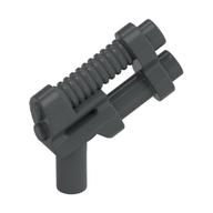 Weapon Gun / Pistol Two Barrel, 10 Ribs (Dark Bluish Gray)
