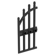 Gate 1 x 4 x 9 Arched with Bars and Three Studs (Pearl Titanium)