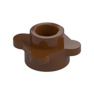 Plant, Flower, Plate Round 1 x 1 with 4 Petals (Reddish Brown)