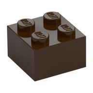 Brick 2 x 2 (Dark Brown)